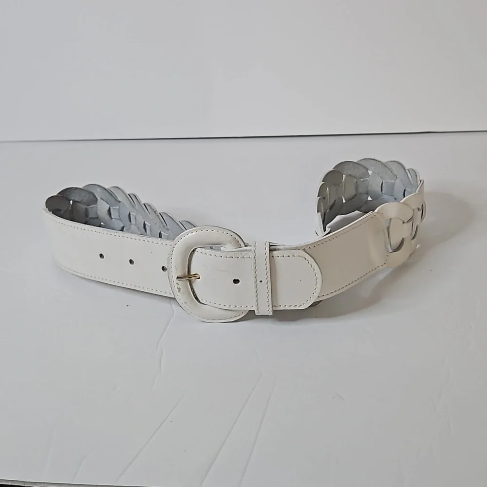 Ginnie Johansen Leather Belt size S Brown Pre-owned